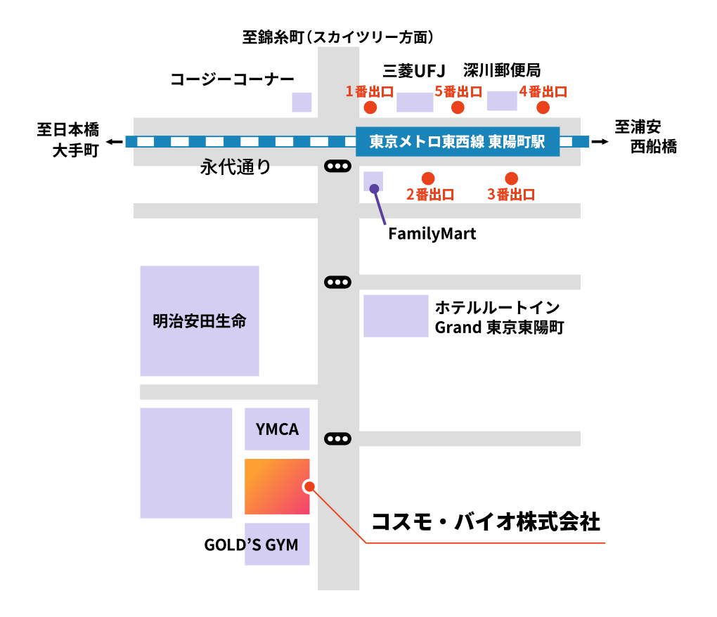 地図：本社